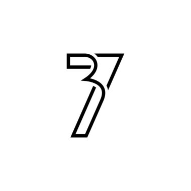 37 numaralı benzersiz logo ana hat vuruşu