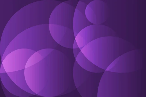 抽象背景图与概念基本形状圆紫色重叠 — 图库矢量图片