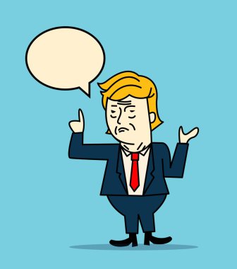 Donald Trump konuşma karakter portresi. 