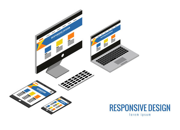 Responsive web design, computer equipment, application development and page construction. 
