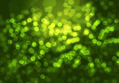 soyut dairesel yeşil bokeh arkaplanı. 