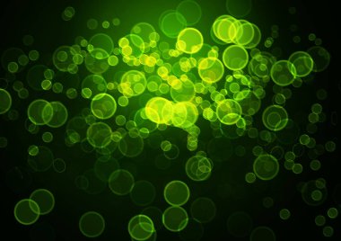 soyut dairesel yeşil bokeh arkaplanı. 