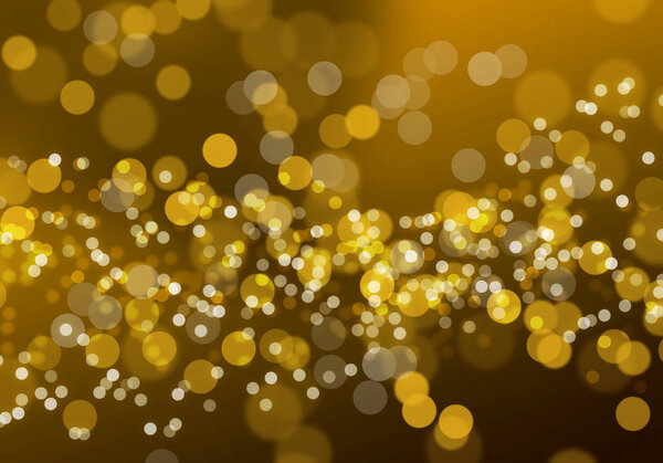 Abstract gold bokeh digital background. 