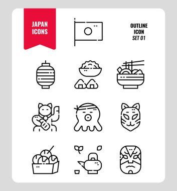Japonya simge seti 1.