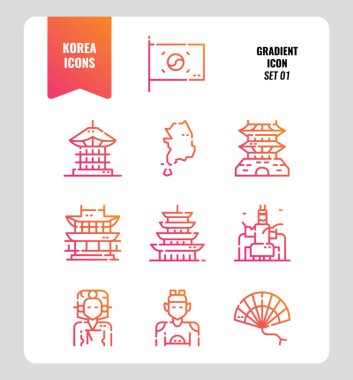 Güney Kore simge seti 1. 