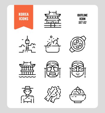 Güney Kore simge seti 2. 