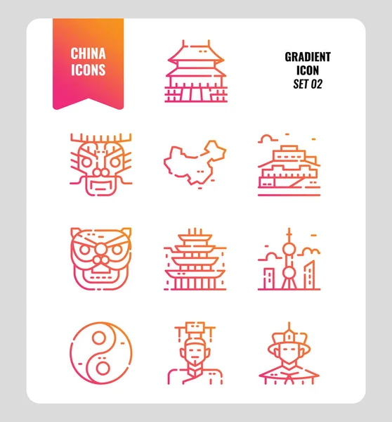 China icon set 2. — Stockvector