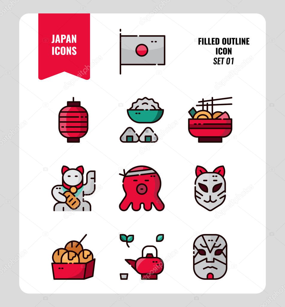 Japan icon set 1.