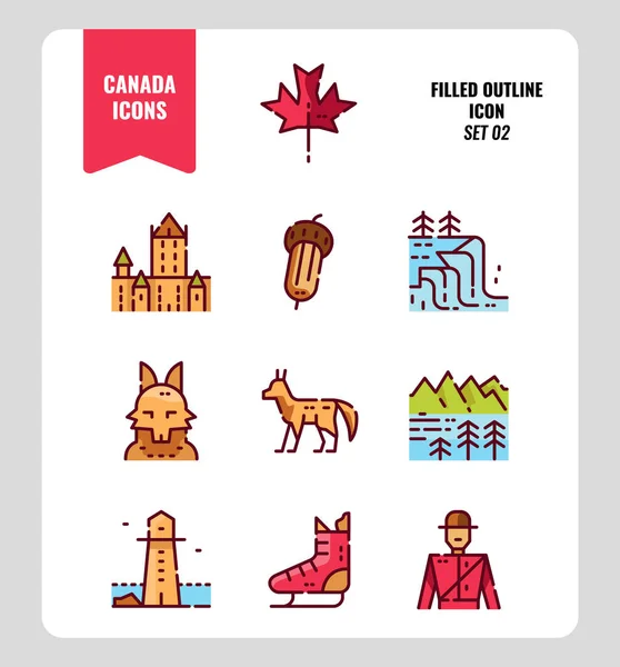 Canada icon set 2. — Stock Vector