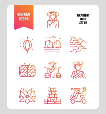 Vietnam simgesi seti 3.