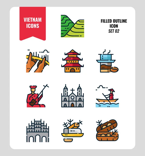 Набор символов Вьетнама 2 . — стоковый вектор