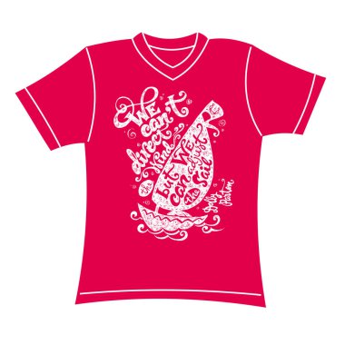 Tee bir gömlek üzerinde bir sürmesi