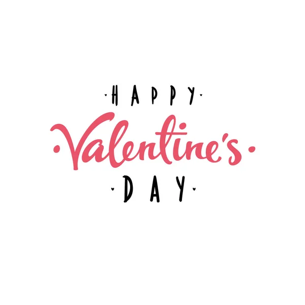 Feliz Día San Valentín Letras — Vector de stock