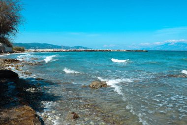 İnanılmaz bir deniz manzarası.