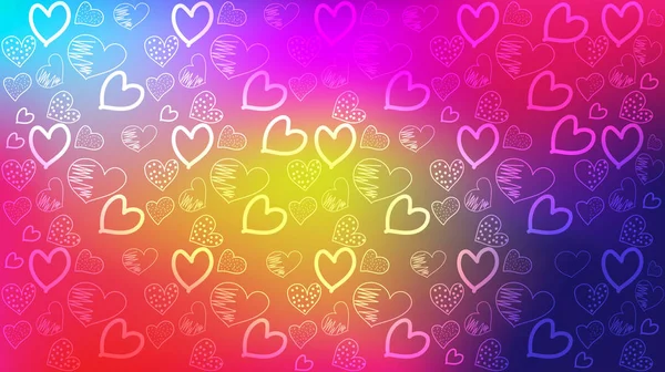 Láska pozadí barevné šablony — Stockový vektor
