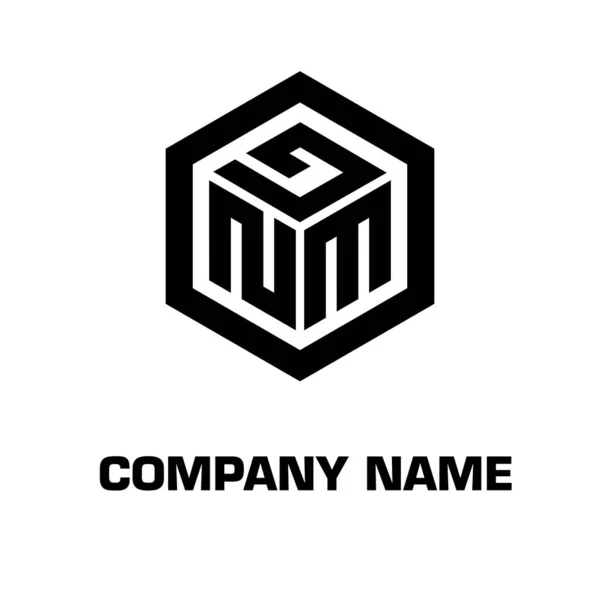 Logo Šestiúhelník Počáteční Symbol Společnosti — Stockový vektor