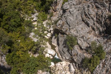 Goynuk Kanyonu 'nun küçük nehri.
