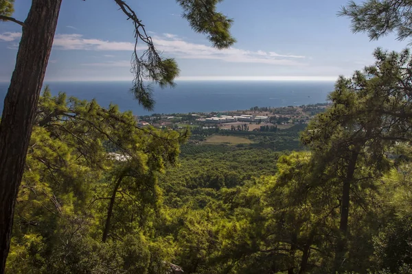 Dağdan şehrin manzarası