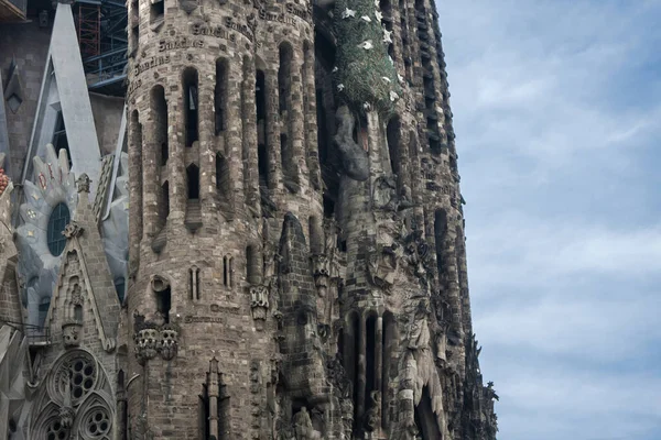 Parede Incomum Catedral Barcelona — Fotografia de Stock