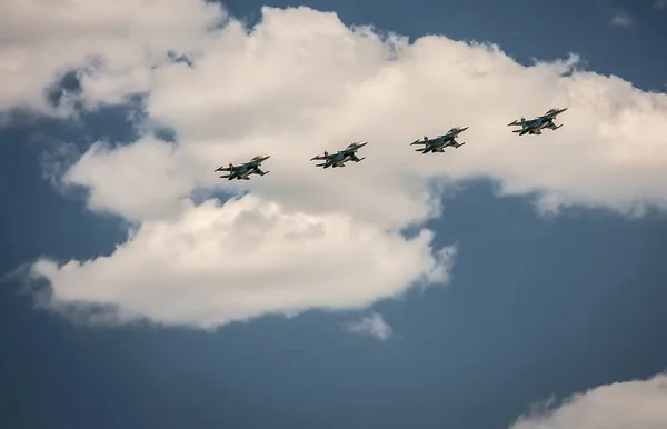 Aircraft Sky Cloud — Stock Photo, Image