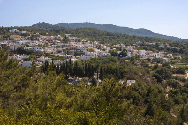 Krásný Výhled Městečko Ostrově Rhodos — Stock fotografie