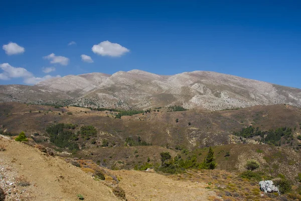 Schöne Aussicht Auf Die Berge Von Rhodos — Stockfoto