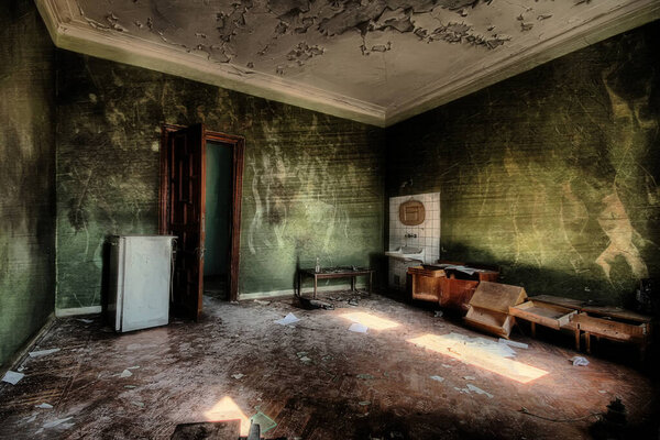 Пустой красоты в заброшенном здании
