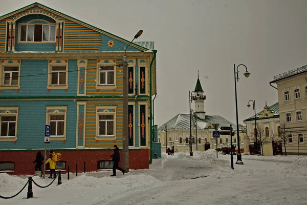 Arquitetura Parte Antiga Cidade Kazan República Tartaristão Rússia — Fotografia de Stock