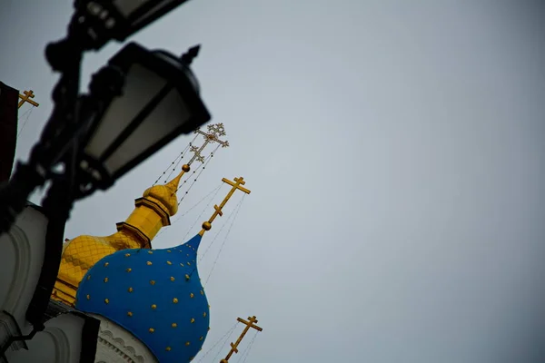 Kuppeln Einer Orthodoxen Kirche — Stockfoto