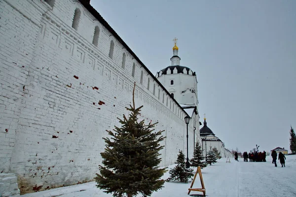 Крепостные Стены Свияжска Града — стоковое фото