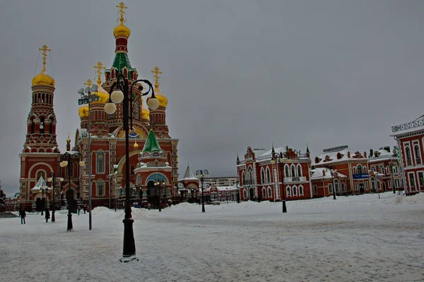 Православная Церковь Центре Йошкар Олы Республика Марий Россия — стоковое фото