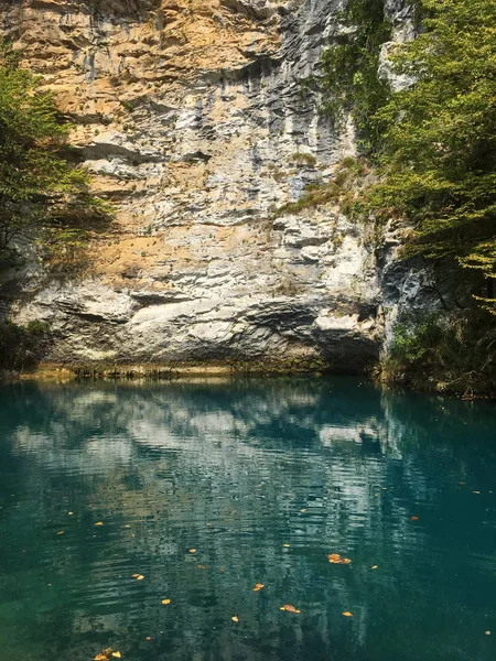 Blue Lake Coûte Cher Lac Ritsa Abkhazie — Photo