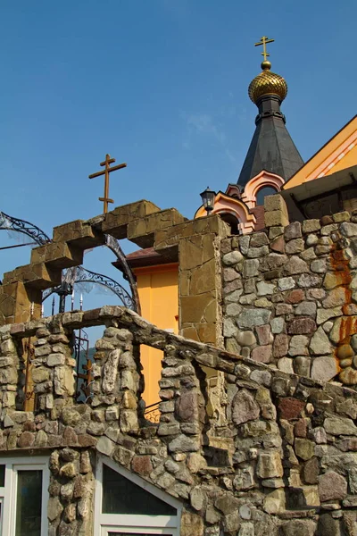 Male Orthodox Monastery Panteleimon Mountains Caucasus — Stock Photo, Image