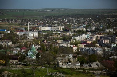 Mithridates, Kırım 'ın tepesinden Kerch şehri manzarası.