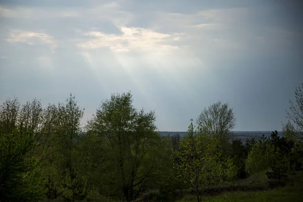 Весенний Пейзаж Средней Зоне России — стоковое фото
