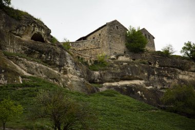 Eski mağara şehri Chufut-Kale, Kırım.