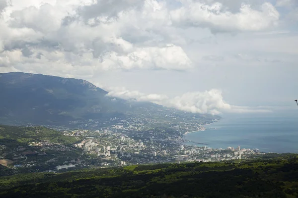 Vista Ciudad Yalta Desde Monte Petri — Foto de Stock