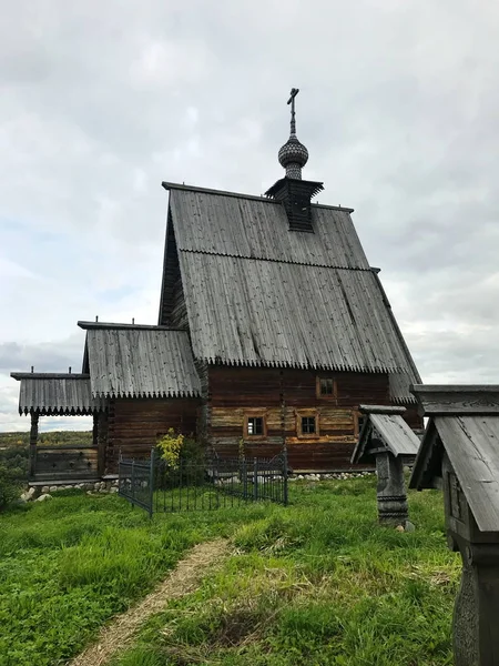 Ancient Russian Orthodox Chopped Church Plyos Russia — 스톡 사진