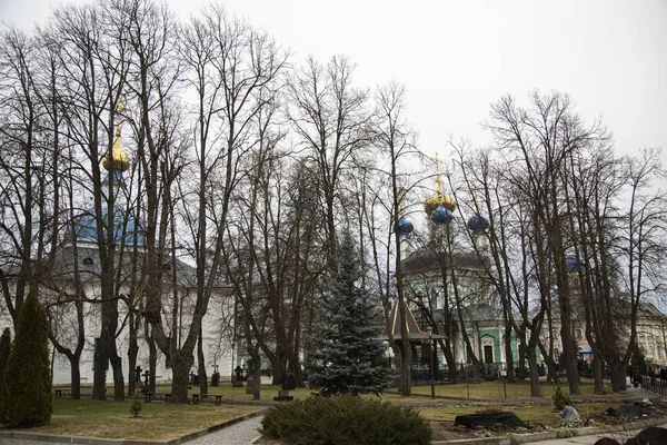Klosterfriedhof Orthodoxen Kloster Optina Pustyn Kozelsk Russland — Stockfoto