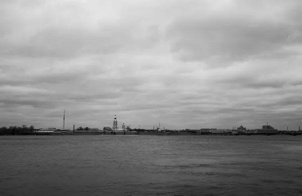 Pont Trinity Forteresse Pierre Paul Saint Pétersbourg Russie — Photo