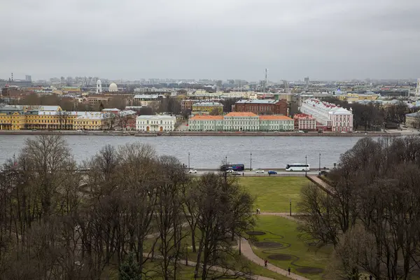 View City Petersburg Colonnade Isaac Cathedral Russia — Stock Photo, Image