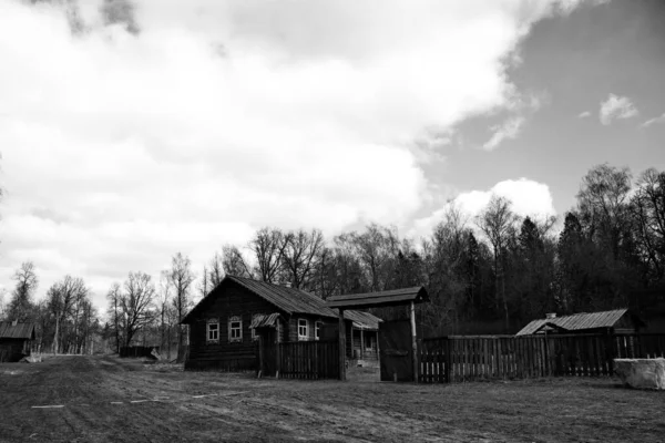 Ein Verlassenes Dorf Zentralrussland — Stockfoto