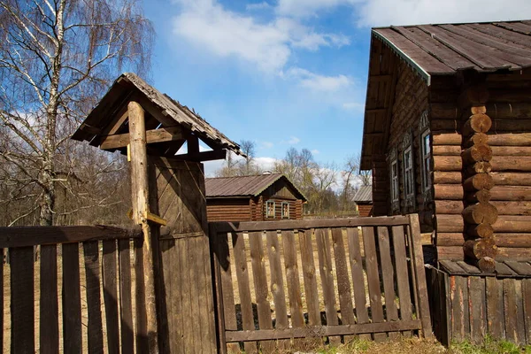 Opuštěná Vesnice Středním Rusku — Stock fotografie