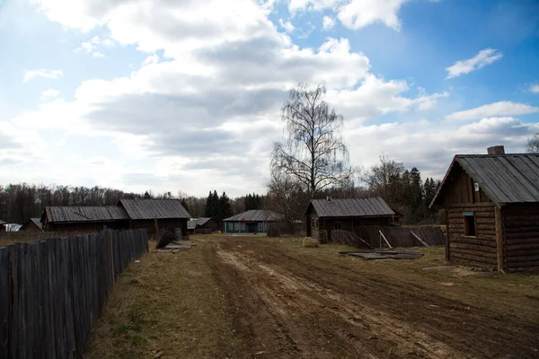 Villaggio Abbandonato Nella Russia Centrale — Foto Stock