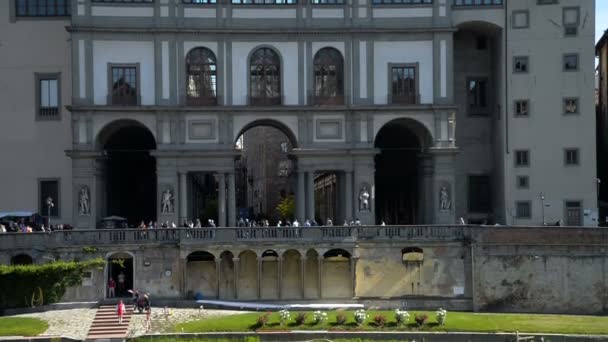 Müze Galileo adlı Arno Nehri — Stok video