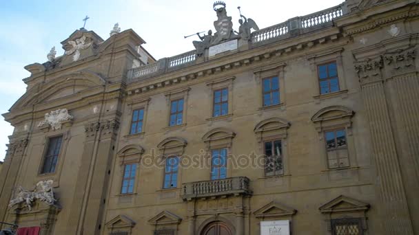 Vasaris Courtyard, Vecchio Palace, Florence, Tuscany, Italy, Europe — Stock Video