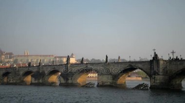 Panorama charles bridge, prague, Çek Cumhuriyeti