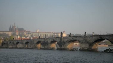 Panorama charles bridge, prague, Çek Cumhuriyeti