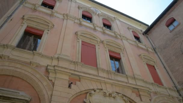 Bologna, italien Neptunbrunnen Tageslicht keine Menschen stetige Nockenaufnahme — Stockvideo