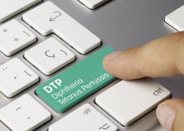 Dtp Difteri Tetanos Pertussis - Yeşil Klavyede Yazı